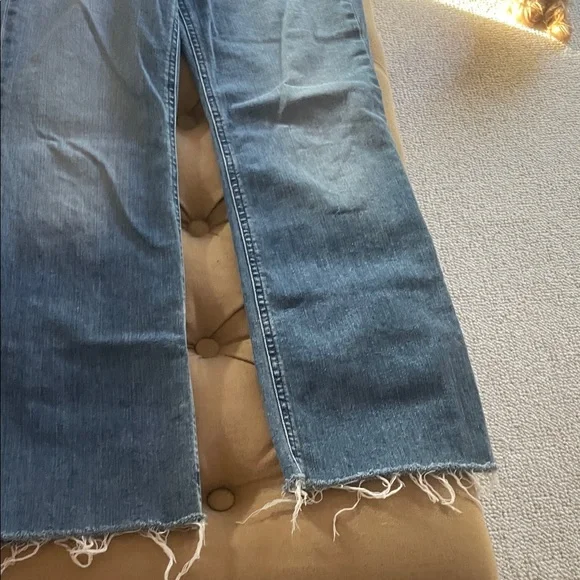 rag & bone Wide Leg Jeans in Denim Blue - Picture 3 of 7